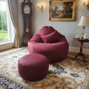 Luna Swift Xxxl Pear Shape 3pcs Combo Bean Bag-Maroon