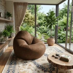 Luna Swift Xxxl Pear Shape Single Bean Bag-Deep Brown