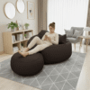 Luna Swift Giant Roll Xxl 3pcs Combo Bean Bag-Deep Brown