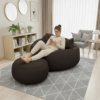 Luna Swift Giant Roll Xxl 3pcs Combo Bean Bag-Deep Brown