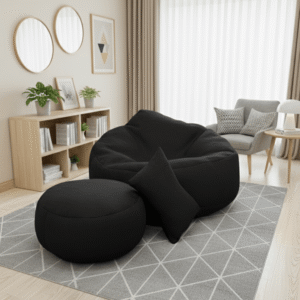 Luna Swift Giant Roll Xxxl 3pcs Combo Bean Bag-Black