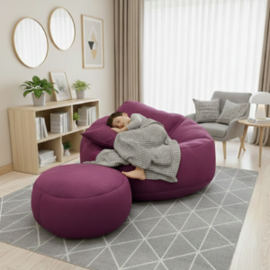 Luna Swift Giant Roll Xxl 3pcs Combo Bean Bag-Maroon