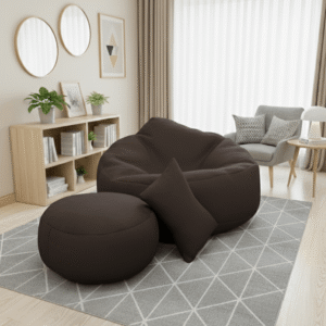 Luna Swift Giant Roll Xxxl 3pcs Combo Bean Bag-Deep Brown