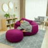 Luna Swift Giant Roll Xxl 3pcs Combo Bean Bag-Maroon