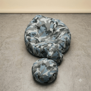 Fabrics Giant Roll Xxl 3pcs Combo Bean Bag-Navy