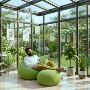 Corduroy Fabrics Xxl Pear Shape 3pcs Combo Bean Bag-Pistachio Green